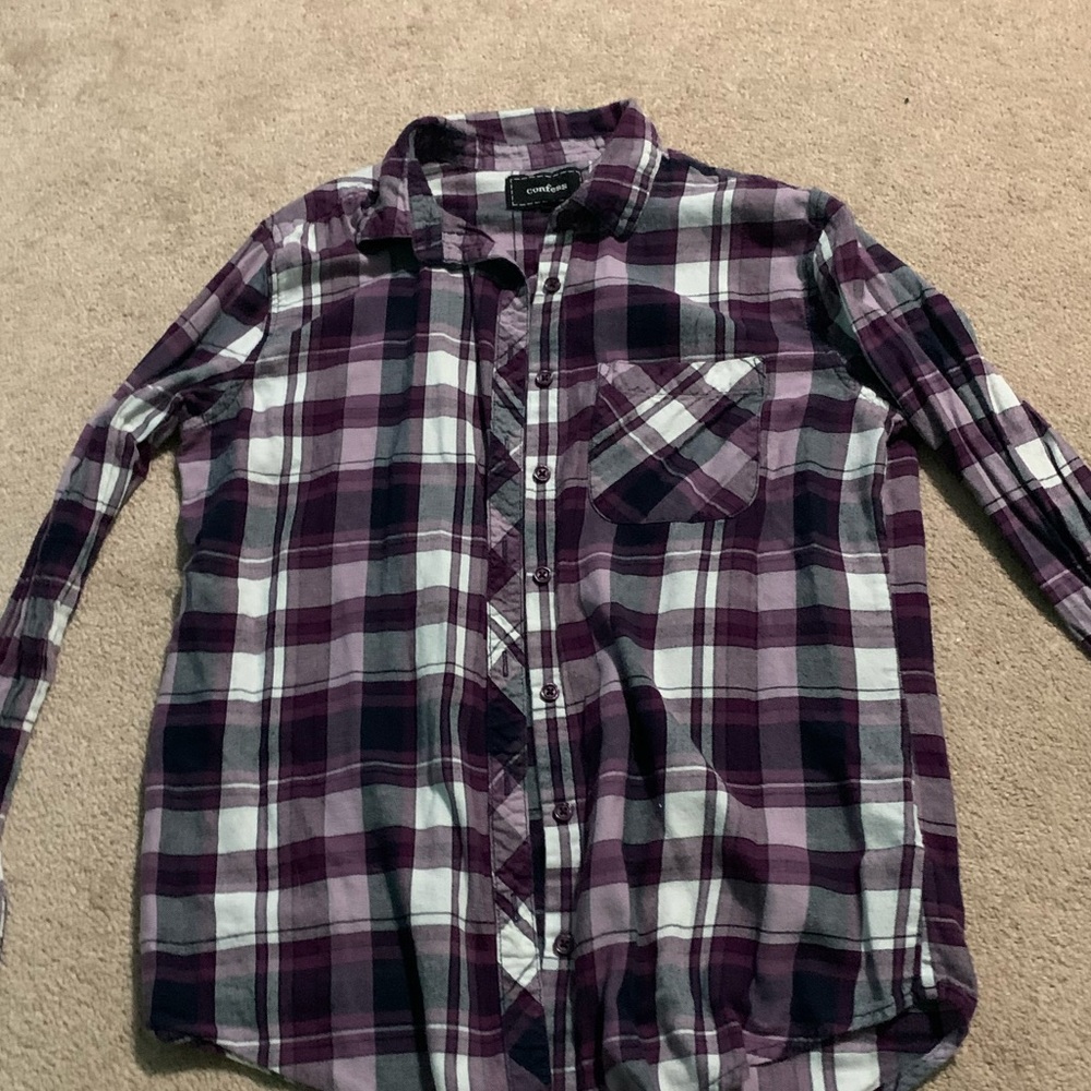 Purple Flannel. Size S